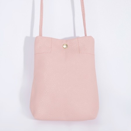 Cross-Body bag on the valve, pink color