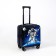 Small suitcase 20 "On a zipper, code lock, 4 wheels, blue color