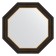 Mirror in a baguette frame, a black tree with gold 71 mm, 64x64 cm