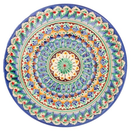 Largan Rishtan ceramics "Patterns", 31 cm, blue-4