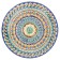 Largan Rishtan ceramics "Patterns", 31 cm, blue