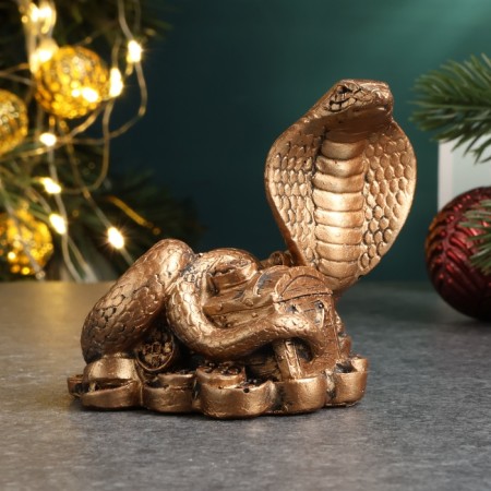 Figure "Snake with a chest" bronze, 6x6x5cm