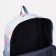 School backpack of textiles with lightning, external pocket, gray color