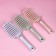 The comb is massage, wide, ventilated, 7.3 × 25.3 cm, mix color