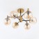 Catilux Catilux chandelier CL143163 54x54x30 cm, 6x40W, E14, brown color