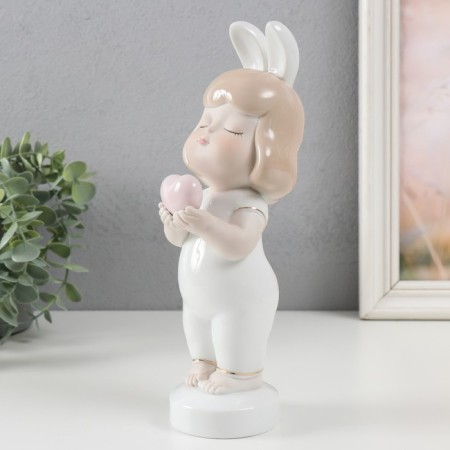 Souvenir Ceramics "Baby with a bunny ears, with a heart" 7.5x8x24 cm-3