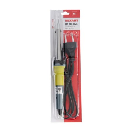 Rexant 12-0124 soldering iron, ceramic heater, durable sting, 60 watts, 220 V, 520 ° C-3