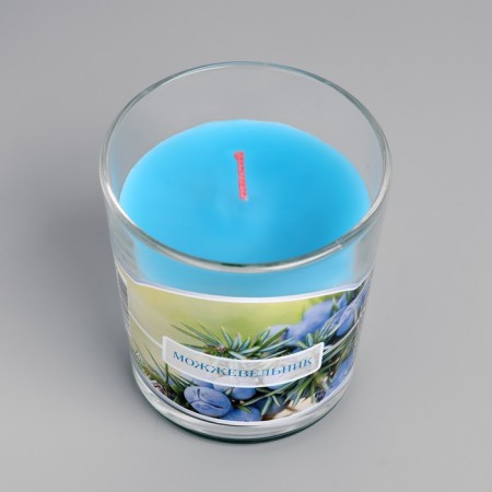 Candle in a glass aromatic "juniper"-3