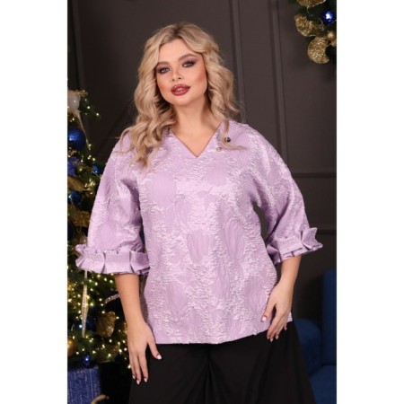 Women's tunic, size 52, lilac color-6
