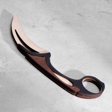 Wooden souvenir "Kerambit. Middle Ages", brown-1