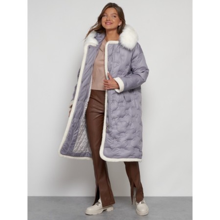 Coat insulated winter female, size 50, color gray-23