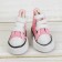 Doll sneakers, sole length 3.8 cm, pink color