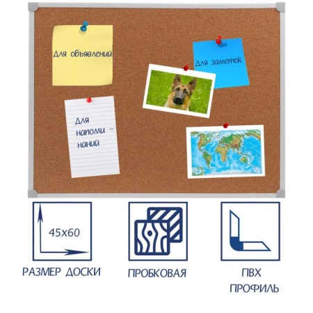 Camping Board A2, 45x60 cm, Calligrata, in the PVC frame of white color