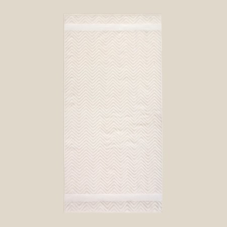 Trush Trick SL Home: Geometry "Blanc de Blanc" 67x140 cm, 83% cotton, 17% linen, 500 g/m2 1024309-1