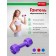 Rubberized dumbbell bradex SF 0537, purple, 4 kg