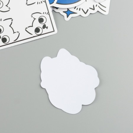 Plastic stickers "puppies" set 60 pcs 10x12 cm-2