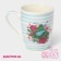 Porcelain share mug "Bird in flowers", 350 ml