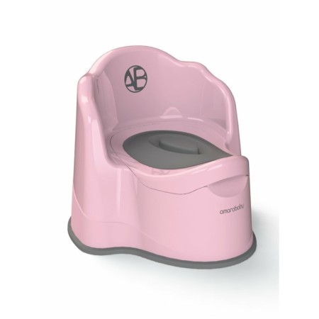 Pot children's Amarobaby Ergonomic, with a lid, pink color