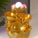 The desktop fountain from the network, the backlight "Gold leaves and ingots" gold 21x15x12 cm