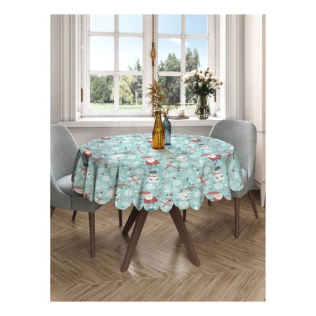 The tablecloth “New Year's friends”, round, Saten, d = 150 cm-1