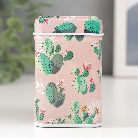 Casket Metal Square "Cactus" MIX 4.5x4.5x7 cm-4