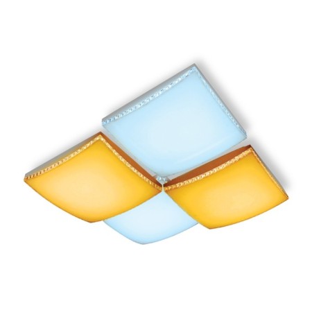 LED ceiling LED with Ambrella Light, Parus, FP2324, 4XLED, 108 W, 7560LUM, 3000-6400K, white color.