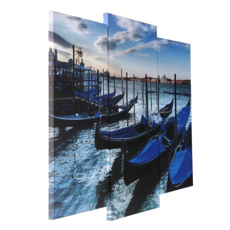 Modular picture "Boats" (2-25x52; 1-30x60) 60x80 cm-1
