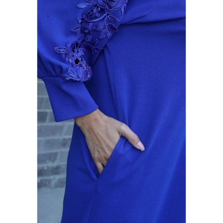 Women's dress, size 50, blue color-14