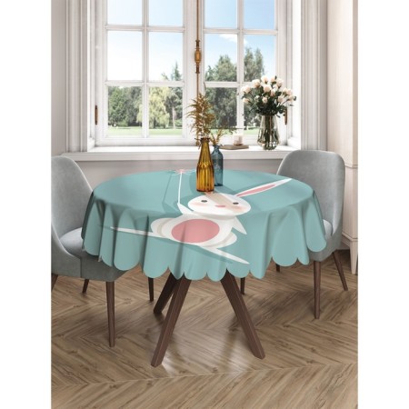 The tablecloth on the table “Belly in love with a ball”, round, Saten, d = 150 cm-2