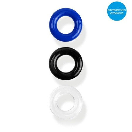 A set of rings of erectational Ereowman Eroman, silicone, smooth, 3 pcs-1