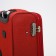 Small suitcase 20 "on lightning, code castle, with extension, red color
