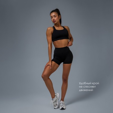 Sports shorts Comfort, rr m, black color-4