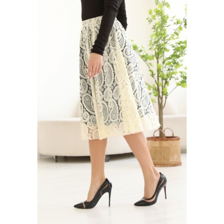 Female skirt, size 46, milk color-2