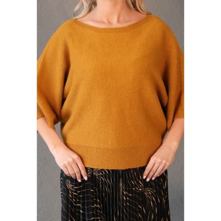 Female jumper, size 42, mustard color-10