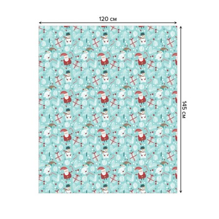 The tablecloth “New Year's friends”, rectangular, oxford, size 120x145 cm-1