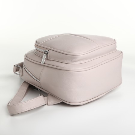 Women's backpack on lightning, beige color-2