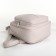 Women's backpack on lightning, beige color