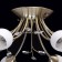Celeal chandelier "Tenderness" 8x60W E14 Antique bronze 75x75x22cm