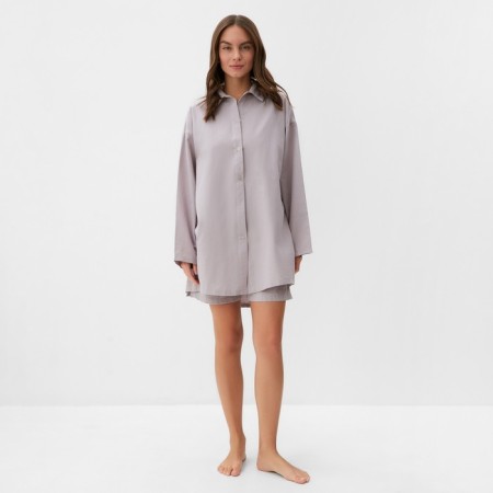 Female set (shirt, shorts) KAFTAN Size 40-42, gray-3