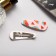 Invisibility for hair "Spark" (set 2 pcs) watermelon, 5 cm