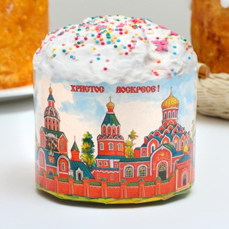Paper form for the cake "Kremlin" 110 x 85 mm, mix (packaging 1900 pcs)-3