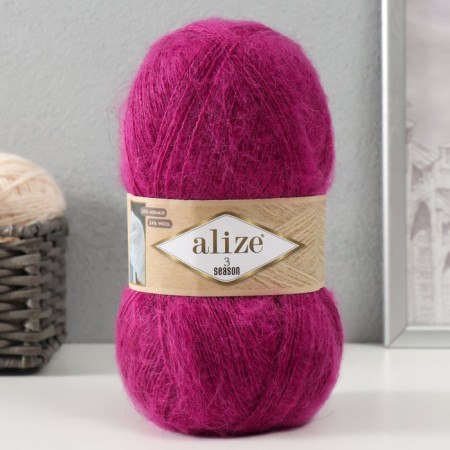 Yarn "3 Season" 51% acrylic, 25% moher, 24% wool 500m/100g (209-function)