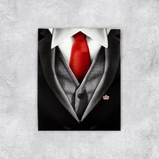 Postcard –Convert for Money Formal Red Tie, 12 x 16 cm