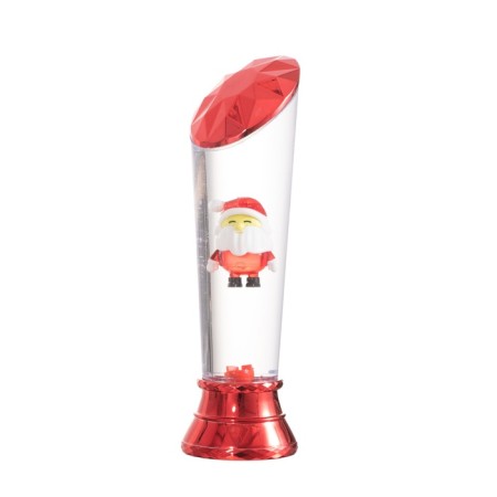 Lava Labe "Santa Claus" LED 3HAAA, USB red 6.5x8x23.7cm-12
