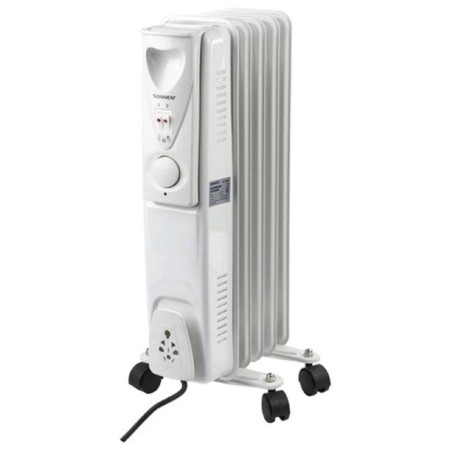Sonnen DFS-05, oil heater, 1000 watts, 5 sections, 10 m², white