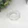 Glass of glass per 1 candle "Royal pattern" transparent 3.5x7.3x7.3 cm