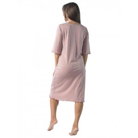 Night shirt "sweet dreams", size 44, pink color-3