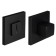 Bruck plumbing MH-WC-S6 BL, on a square outlet of 6 mm, black