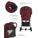 Stroller walking children's indigo trip, burgundy color