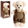 Soft toy "Bear aha in a fleece overalls Khaki", 33 cm